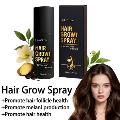 Halogrow Hair Growth Spray - Fast Scalp Serum Treatment for Hair Care, Strengthening & Hair Loss Prevention