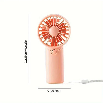 Cute Mini Portable Handheld Fan | Lightweight Pocket Electric Fan, Low Noise for Students, Outdoor Use 2025