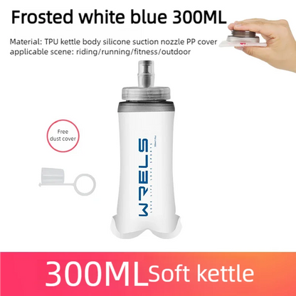 WRELS Folding Soft Water Bottle – Collapsible BPA-Free Sport Flask for Running, Camping & Hiking