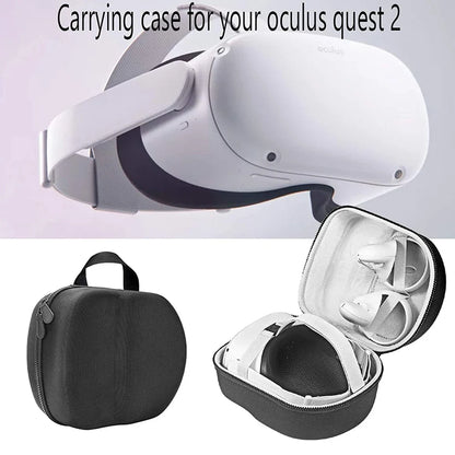New Hard EVA Travel Storage Bag for Oculus Quest 2 VR Headset: Portable & Convenient Carrying Case for Controllers & Accessories