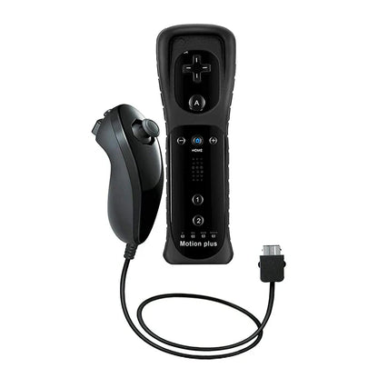 Wii Remote and Nunchuck Controller Set with Motion Plus – Gamepad for Nintendo Wii Console