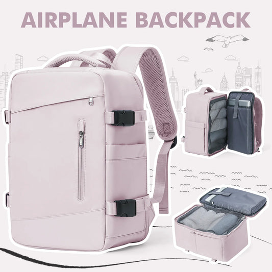 Women’s & Men’s Travel Backpack – Cabin Bag 40x20x25cm for Ryanair, Wizzair & Airplane Carry-On