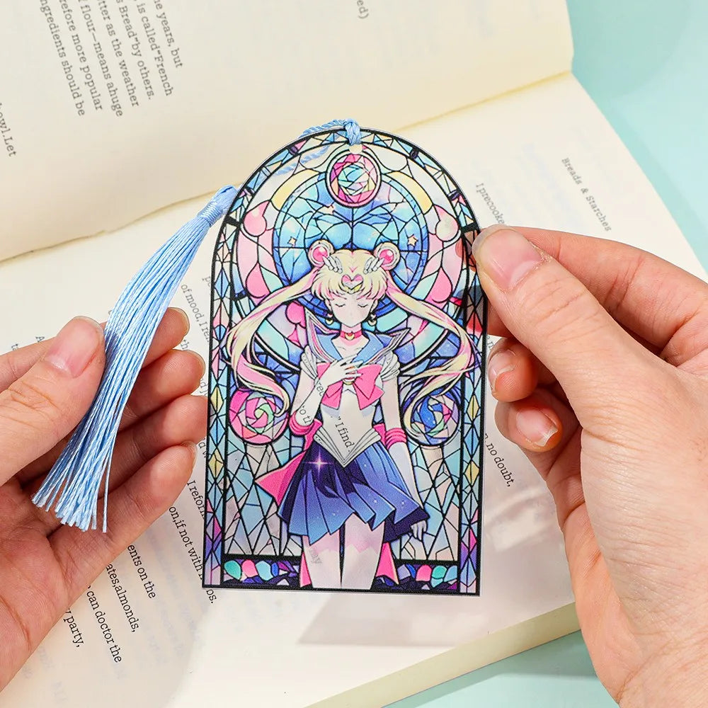 Cherry Blossom Acrylic Tassel Bookmark — Romantic Gift for Women, Book Lovers, Mother's Day & Teacher Gift