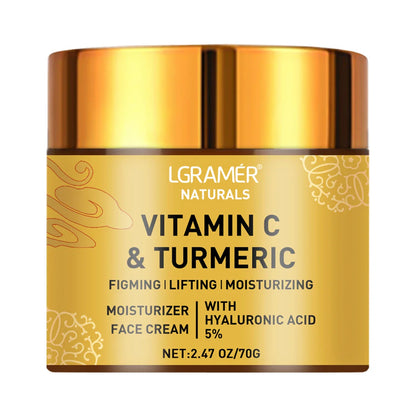 Turmeric Vitamin C Face Cream – Retinol Moisturizer for Firming, Repairing & Brightening Skin
