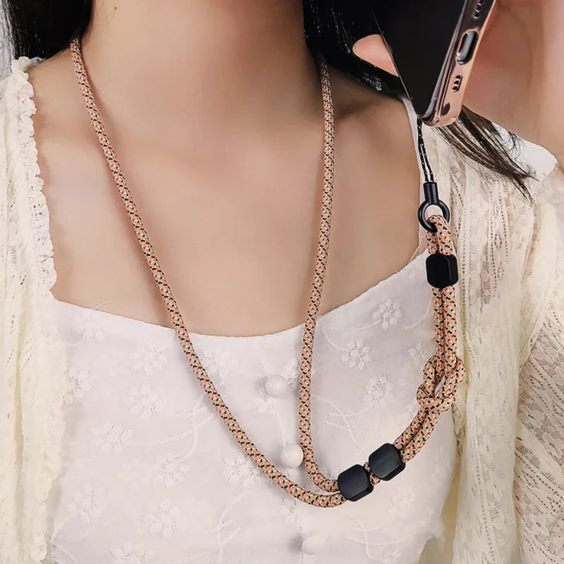 New Lanyard Cell Phone Wrist Hand Strap - Cord to Hang Mobile Rope - Smartphone Shoulder Phone Chain Key Strap for iPhone