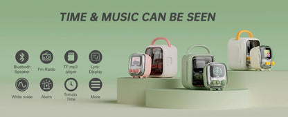 Divoom T-Tiivoo-2 Mini Retro Bluetooth Speaker – Portable Vintage White Noise Sleep Aid with High-Quality Subwoofer