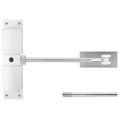 Automatic Door Closer - Metal Adjustable Heavy Duty Spring for Interior/Exterior Hinged Doors, Durable & Quiet Safety Mechanism