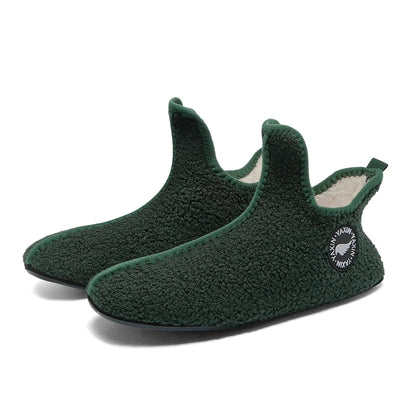 Classic Couples Slippers – Non-Slip Warm Indoor & Outdoor Cotton Shoes for Men & Women, Soft & Comfortable Flat Slippers