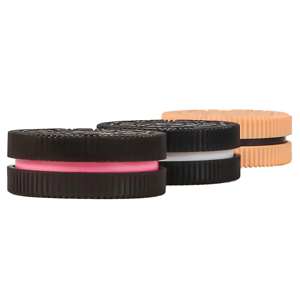 60mm Plastic Herb Grinder – Cookie Biscuit Design Tobacco & Spice Crusher for Smoking