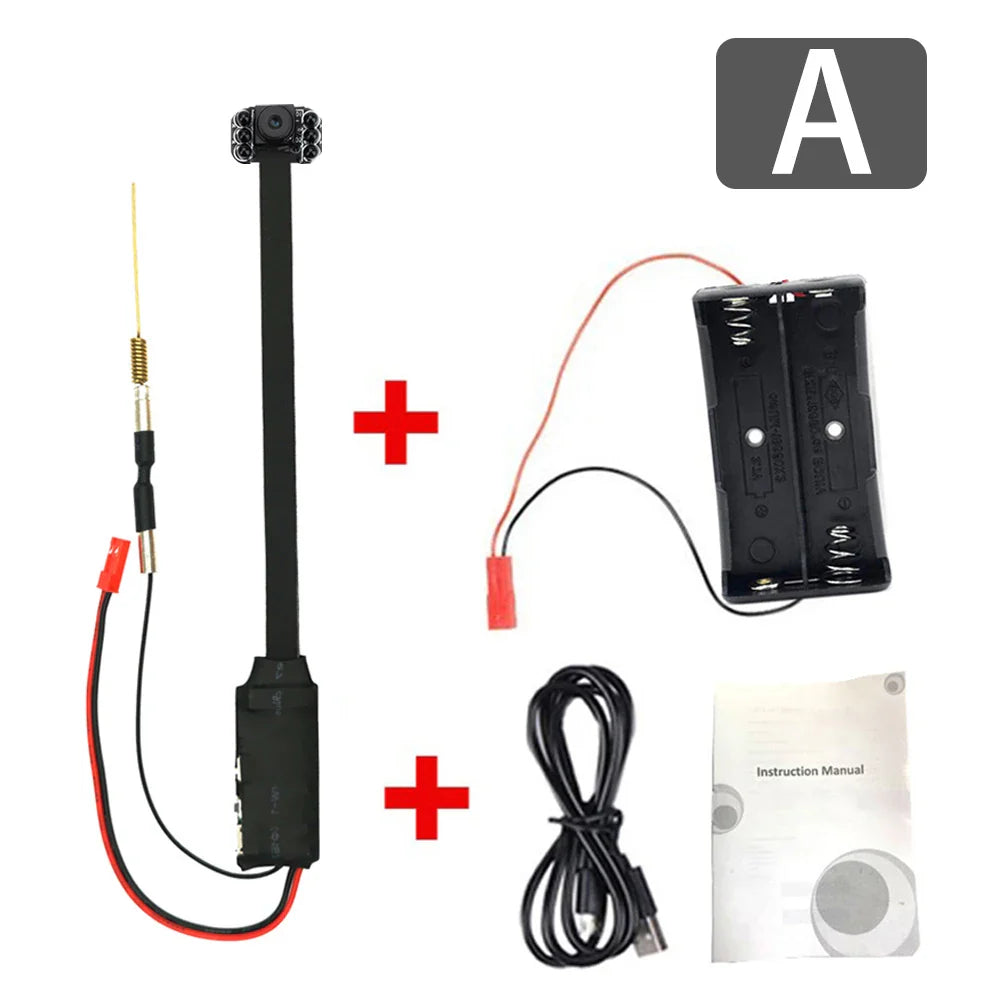 Mini WiFi Security Camera — 4K/1080P HD Wireless Night Vision Camcorder with Voice and Video Surveillance