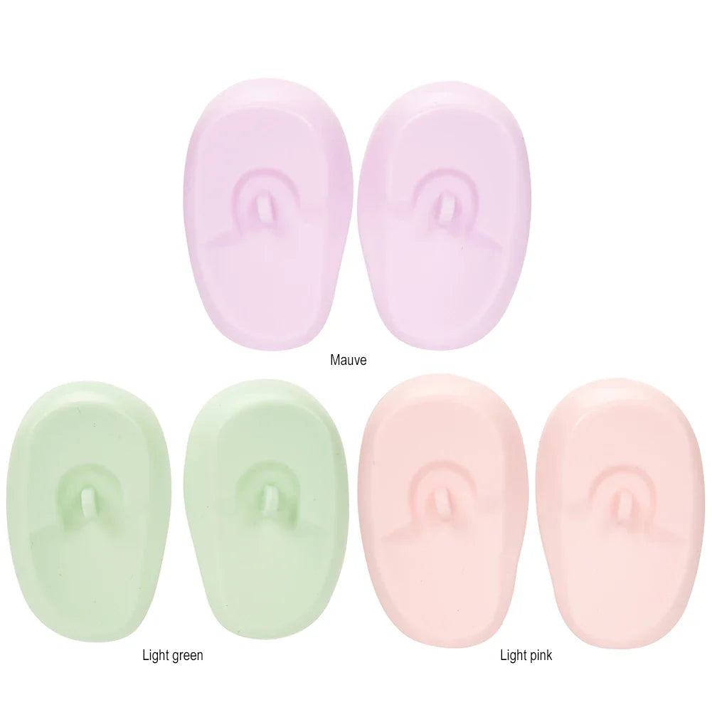 Silicone Ear Covers - Waterproof Hairdressing Ear Caps, Earmuffs for Shower, Salon, Bathing & Spa Use