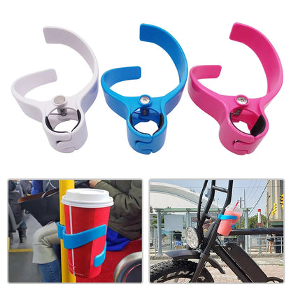 Portable Cup Holder for Bicycles - Durable Stand Clip for Coffee, Water, Milk Mugs - Universal Subway , Gym Cup Holder Accessory