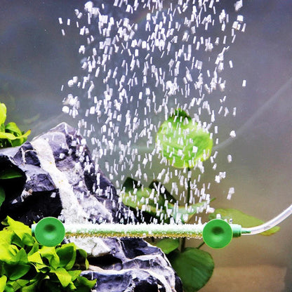 Aquarium Air Pump Diffuser – Extendable Tube with Suction Cup, Air Stone for Fish Tank Waterscape & Bubble Diffusion