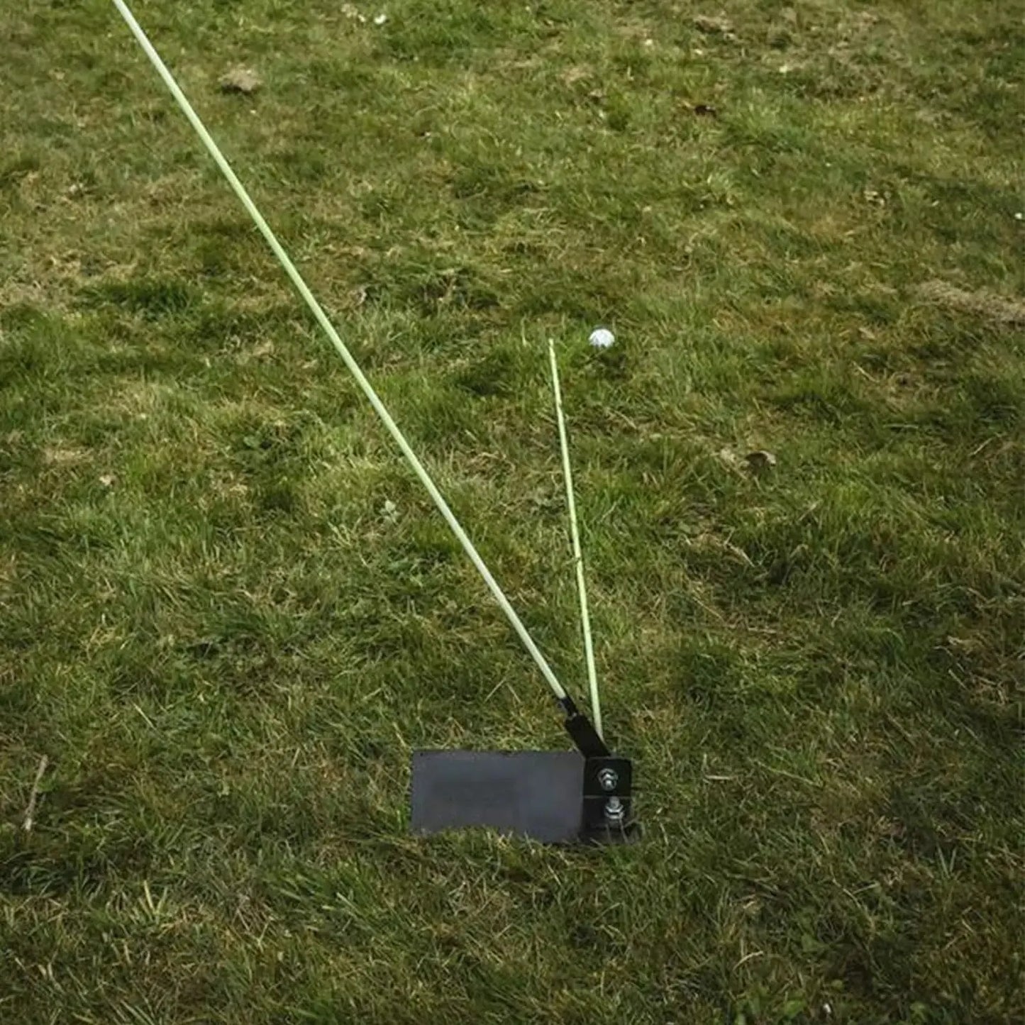 Golf Alignment Stick Holder – Swing Practice Plate & Plane Trainer with Alignment Stick Base for Training Aid