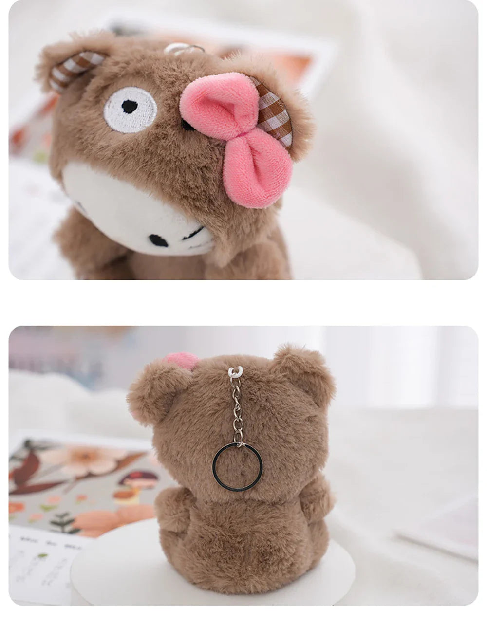 Sanrio Kawaii Plush Keychain — Hello Kitty, My Melody, Kuromi & Cinnamoroll Cartoon Bag Charm Pendant