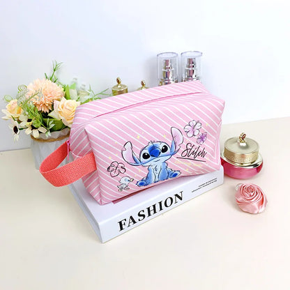 Anime Stitch Fully Printed Flap Pencil Case – Cartoon Stationery Bag for Primary & Secondary Students