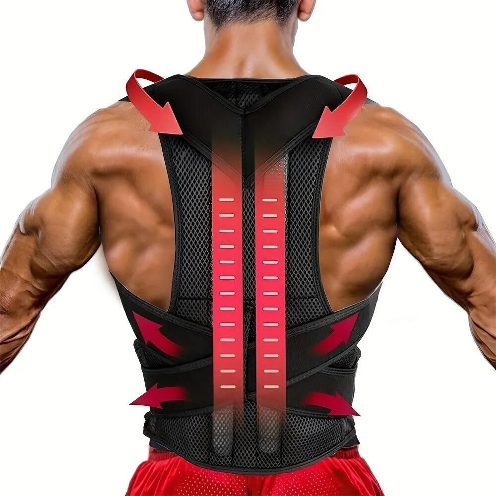 Hunchback Posture Corrector – Chest, Shoulder & Neck Support Tape Training Equipment