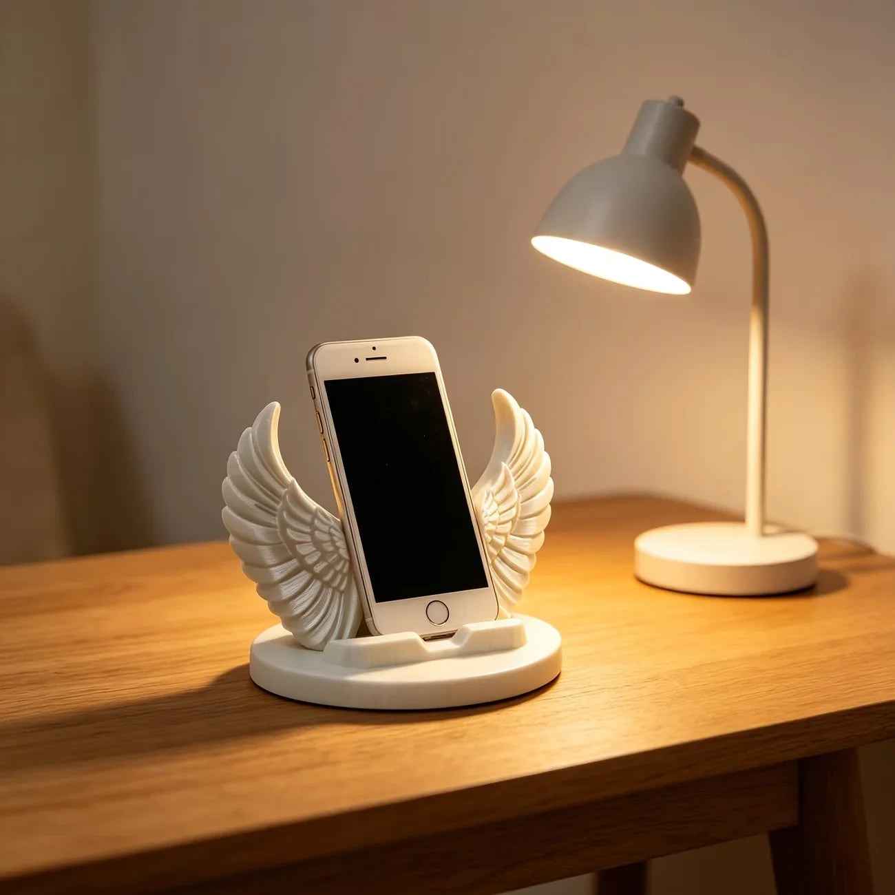 Angel Wings Phone Stand - Creative Nordic Style Desktop Ornament & Mobile Holder