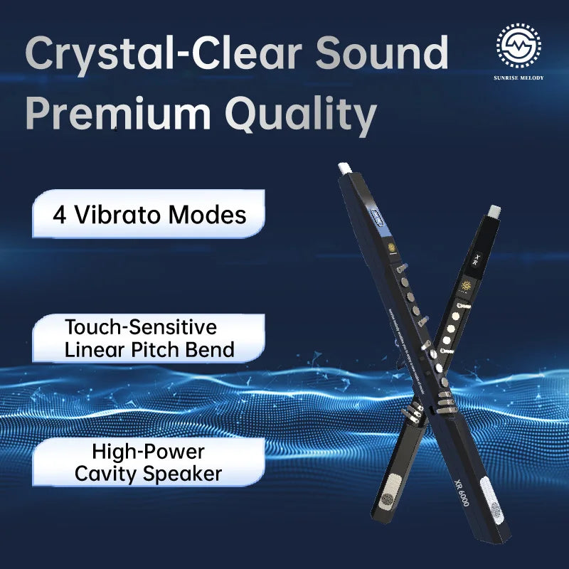 SUNRISE MELODY XR6000 EWI - 68 Timbres Digital Wind Instrument with Backpack & Neck Strap