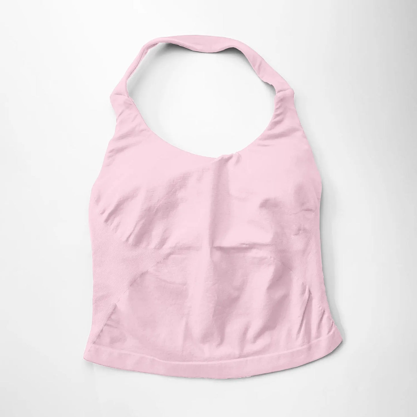 NCLAGEN Impact Halter Top — Women's Padded Longline Strappy Yoga Tank for Gym, Pilates & Fitness Activewear