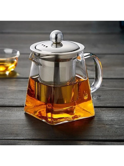 Glass Teapot with Infuser Tea Set - Kettle Maker Jug for Home, Kitchen, Dining & Bar Teaware