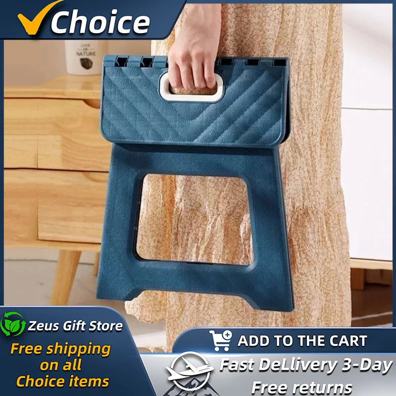 2024 New Portable Folding Stool – Thickened Plastic Saddle Chair for Adults & Children – Ideal for Outdoor Activities & Fishing