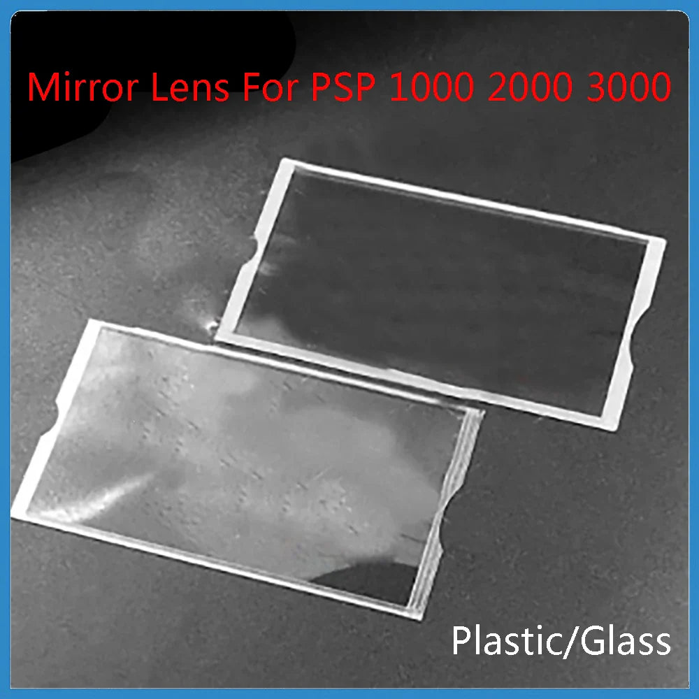 Mirror Lens for PSP 1000/2000/3000 – Transparent LCD Screen Lens Cover Protector with Replacement Frame