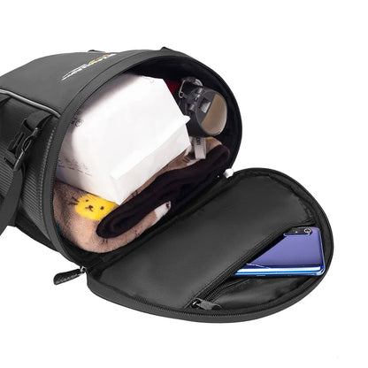 Large Capacity Motorcycle Backpack - Wear-Resistant, Waterproof Motorbike Tail Bag, Suitable for Electric Bikers