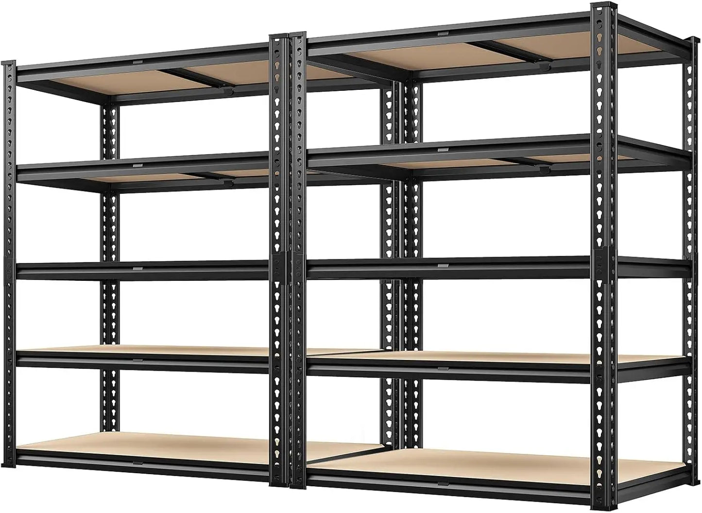 5-Tier Garage Shelving Unit – Heavy Duty Metal Storage Shelves, 2000LBS Capacity for Warehouse
