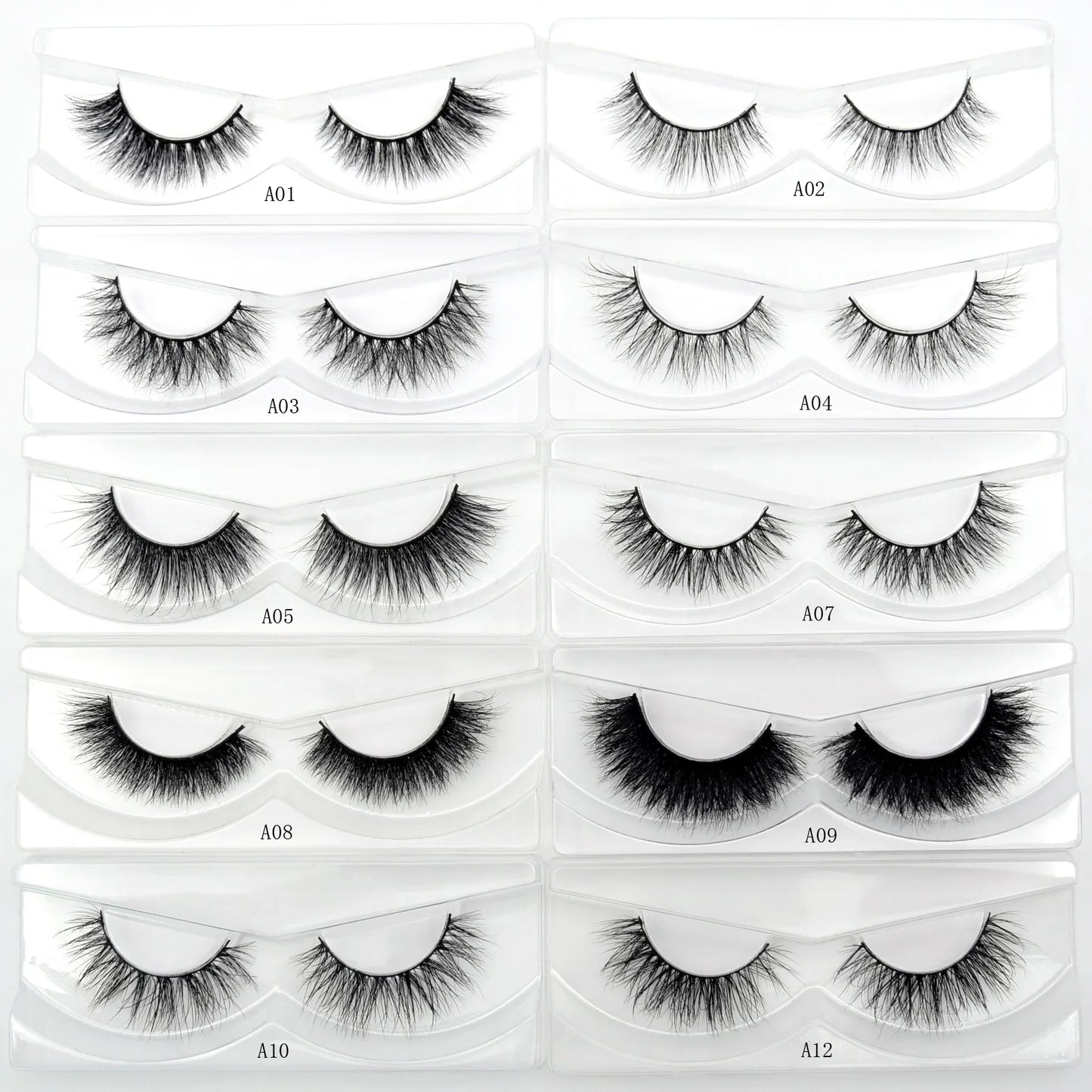 Visofree 3D Mink Eyelashes – 30/40/100 Pairs Handmade Full Strip Lashes with Tray, Cruelty-Free False Lashes for Makeup