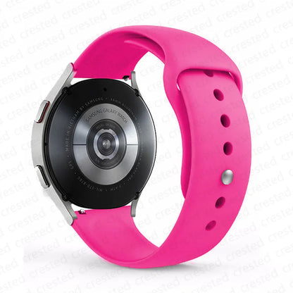 20mm/22mm Silicone Watch Strap – Compatible with Samsung Galaxy Watch 7/6/4 Classic, 5 Pro, 3, Active 2, Gear S3 & Huawei GT 2e/3/4 Bands