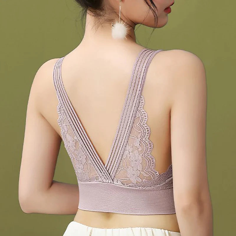Women’s Sexy Lace Seamless Bra — Large Size Comfortable Breathable Sports Sleep Tube Top