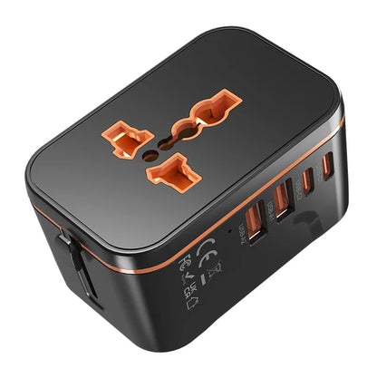 GaN Fast Charger Adapter — Multi-Port Global Travel Converter for Worldwide Use