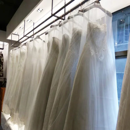 High-Grade 2M/2.5M Soft Tulle Wedding Dress Dust Cover — Breathable Mesh Garment Protector for Wedding Gown & Tuxedo