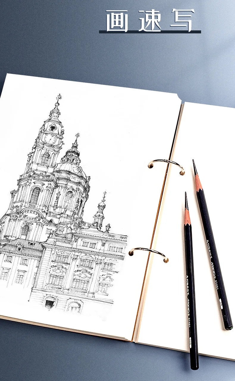 Professional A4 A5 8K 16K 32K Sketchbook – Thick Loose-Leaf Drawing Paper for Artists & Students