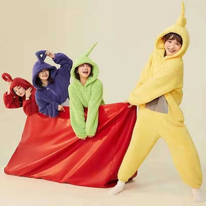Teletubbies Adult & Kids Pajamas Costume - Soft Long Sleeve Unisex Cosplay Party Wear