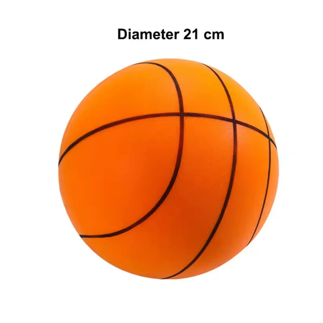 Silent Basketball — Quiet, High-Density Soft PU Foam Squeezable Ball — Indoor Mute Bouncing Sports Toy for Kids
