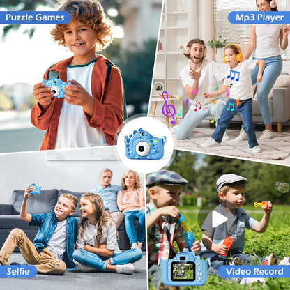 Mini Kids Digital Camera – Cute 1080p HD Camera with 32GB Card for Children & Educational Play