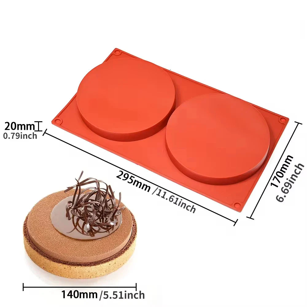 Cylinder-Shaped Silicone Mold — DIY Soap, Chocolate, Cookie Sandwich, Jelly, Pudding & Candy Baking Tool