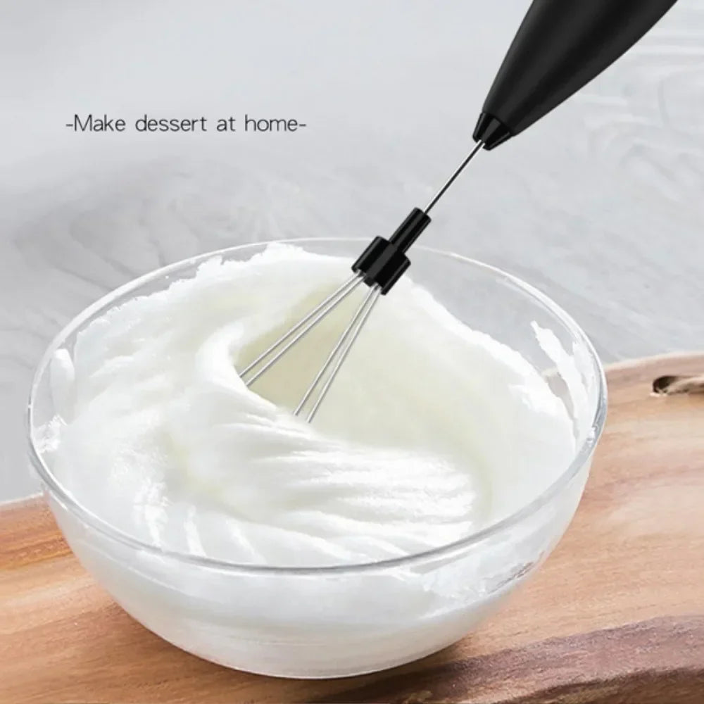Powerful Electric Milk Frother — Handheld Mini Whisk for Coffee, Latte & Cappuccino, Kitchen & Household Tool