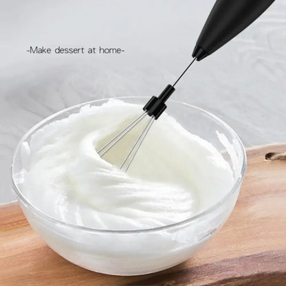 Powerful Electric Milk Frother — Handheld Mini Whisk for Coffee, Latte & Cappuccino, Kitchen & Household Tool
