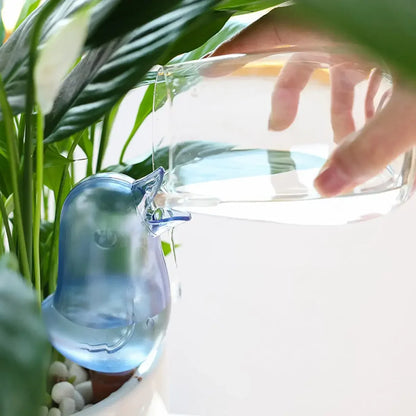 Automatic Flower Waterer – Self-Watering Bird-Shaped Hand-Blown Plastic Plant Watering Balloon for Home & Garden