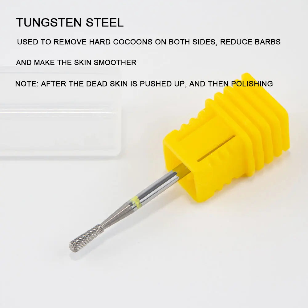 2023 NEW Tungsten Steel Nail Drill Bits - Milling Cutter for Gel Removal, Diamond Drill Bits for Dead Skin & Burrs