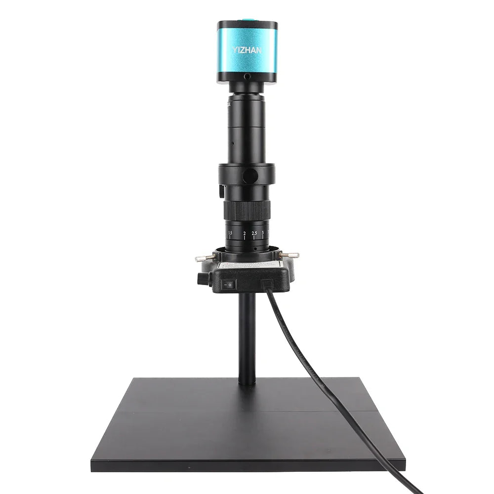 4K 48MP HDMI USB Industrial Microscope Camera – 1-130X/150X/180X Zoom C Lens for Soldering & Repair