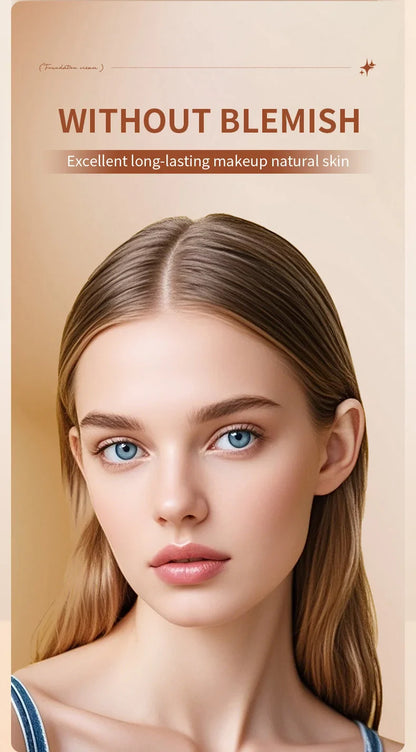 TVLV Eraser Foundation Stick with Brush – 20g Brightening Liquid Foundation & Long-Lasting Concealer
