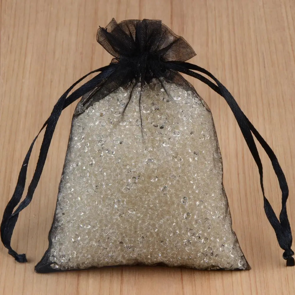 100pcs Organza Gift Bags – 7×9, 9×12, 10×15, 13×18cm Wedding & Jewelry Pouches