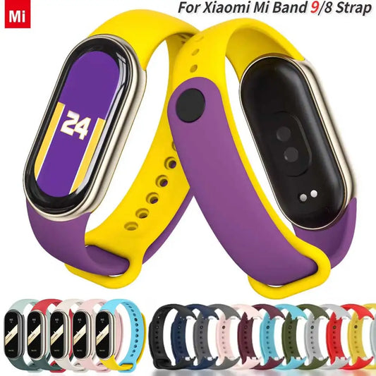 Sport Silicone Strap for Xiaomi Mi Band 9/8 NFC – Replacement Smartwatch Wristband Bracelet
