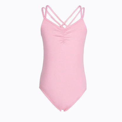 Girls Ballet Leotard - Crisscross Back Dancewear Outfit for Toddler Gymnastics & Stage