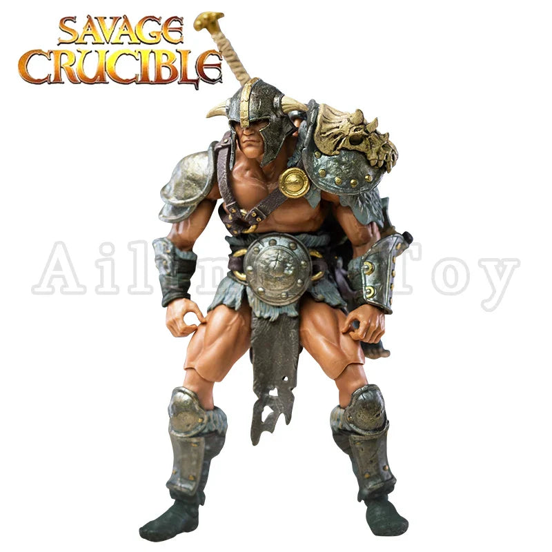 Harbinger Studios 1/12 7-Inch Action Figure – Savage Crucible Wave 2 Jaeger Nashom Krieger Whoman Barbarian Anime Model Gift