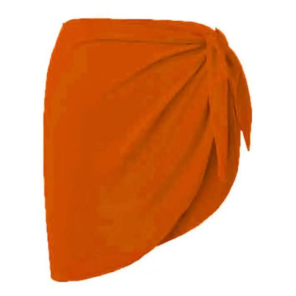 Summer Chiffon Sarong Skirt – Women’s Sheer Short Swimsuit Cover Up Beach Bikini Wrap Scarf